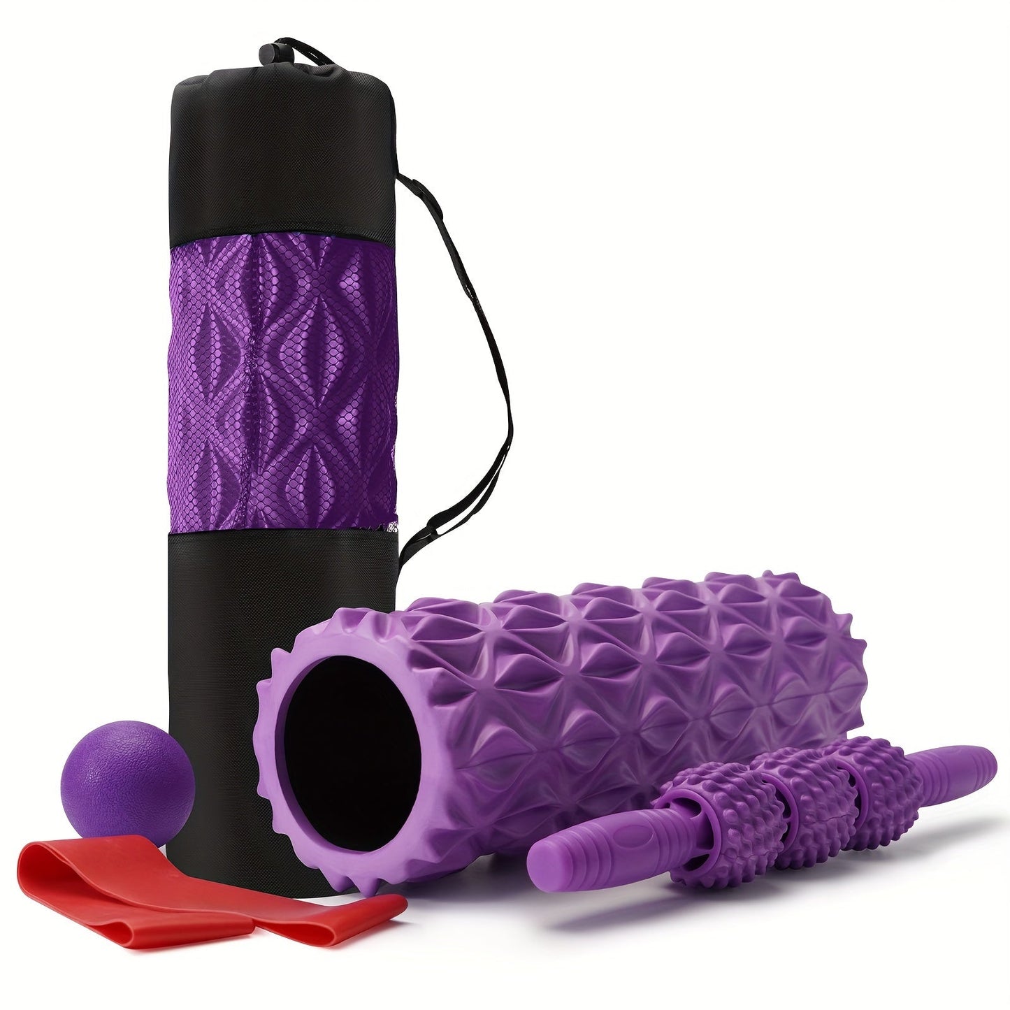 5-in-1 Foam Roller Set For Deep Tissue Massage, Muscle Improved Mobility, High-Density Back Roller For Whole Body Relieves Muscle Pain Muscle Massage