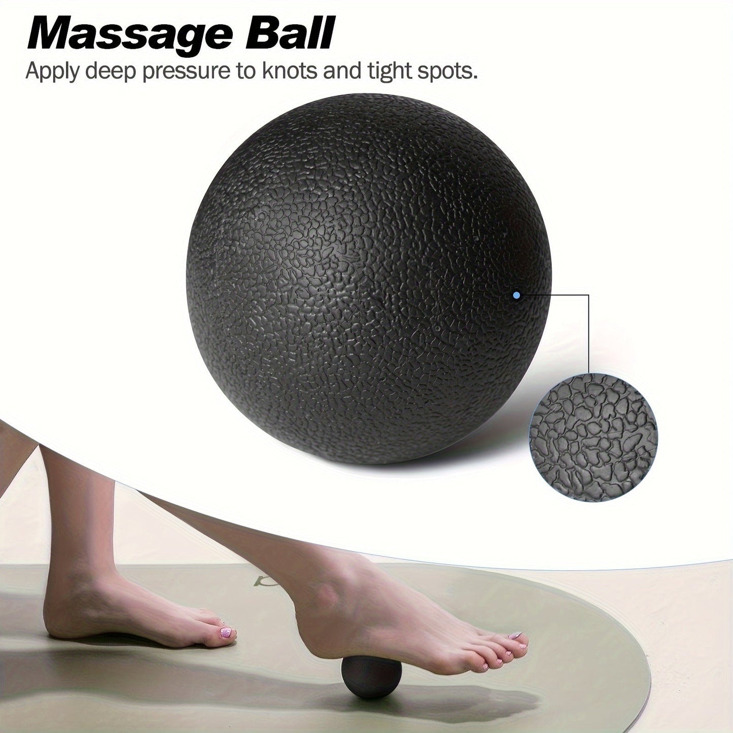 5-in-1 Foam Roller Set For Deep Tissue Massage, Muscle Improved Mobility, High-Density Back Roller For Whole Body Relieves Muscle Pain Muscle Massage