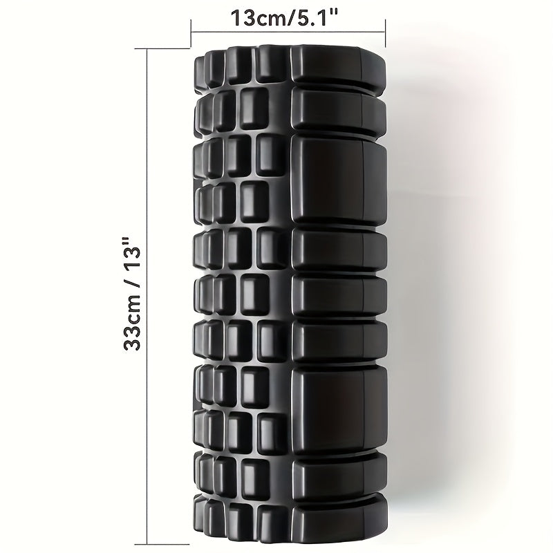 13-inch Portable Foam Roller, Made Of High-density EVA Foam Material, Is Suitable for Yoga, Gym, Home Exercise And Deep Tissue Relaxation Muscle Massage Roller.