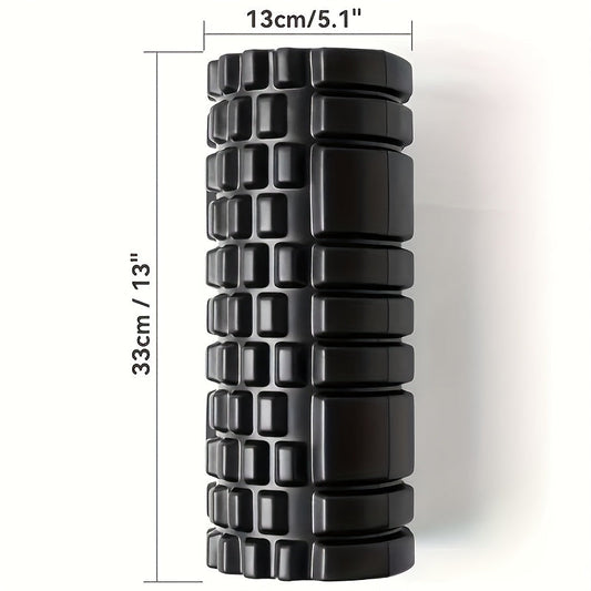 13-inch Portable Foam Roller, Made Of High-density EVA Foam Material, Is Suitable for Yoga, Gym, Home Exercise And Deep Tissue Relaxation Muscle Massage Roller.