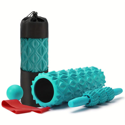 5-in-1 Foam Roller Set For Deep Tissue Massage, Muscle Improved Mobility, High-Density Back Roller For Whole Body Relieves Muscle Pain Muscle Massage