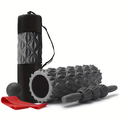 5-in-1 Foam Roller Set For Deep Tissue Massage, Muscle Improved Mobility, High-Density Back Roller For Whole Body Relieves Muscle Pain Muscle Massage