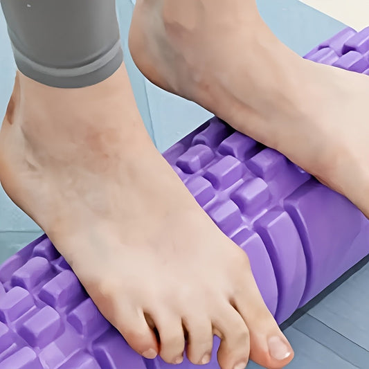 1pc Foam Shaft Yoga Column Fitness Yoga EVA Foam Roller Yoga Stick Deep Tissue Massage Roller For Back And Leg Muscle Workouts And Improve Flexibility